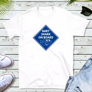 Baby Shark On board T-shirt.Great baby shower gift